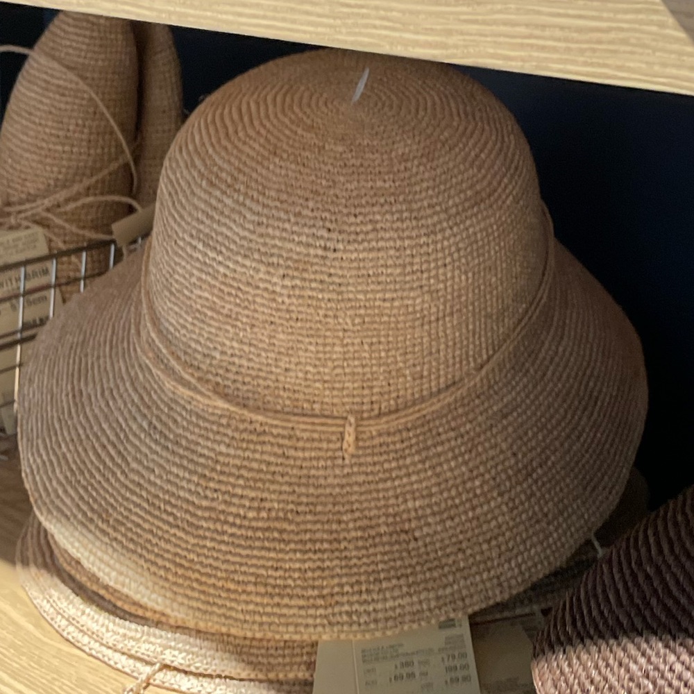 Aloha shorts and straw bucket hat